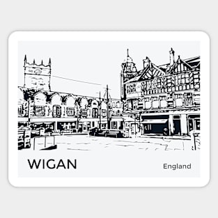 Wigan England Sticker
